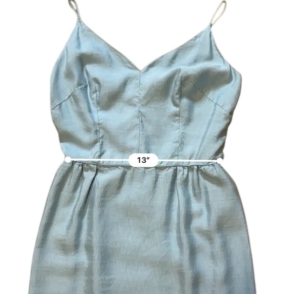 Elegant Evening Pin Up Retro Vintage Dress Light Blue Size Small - Picture 10 of 12